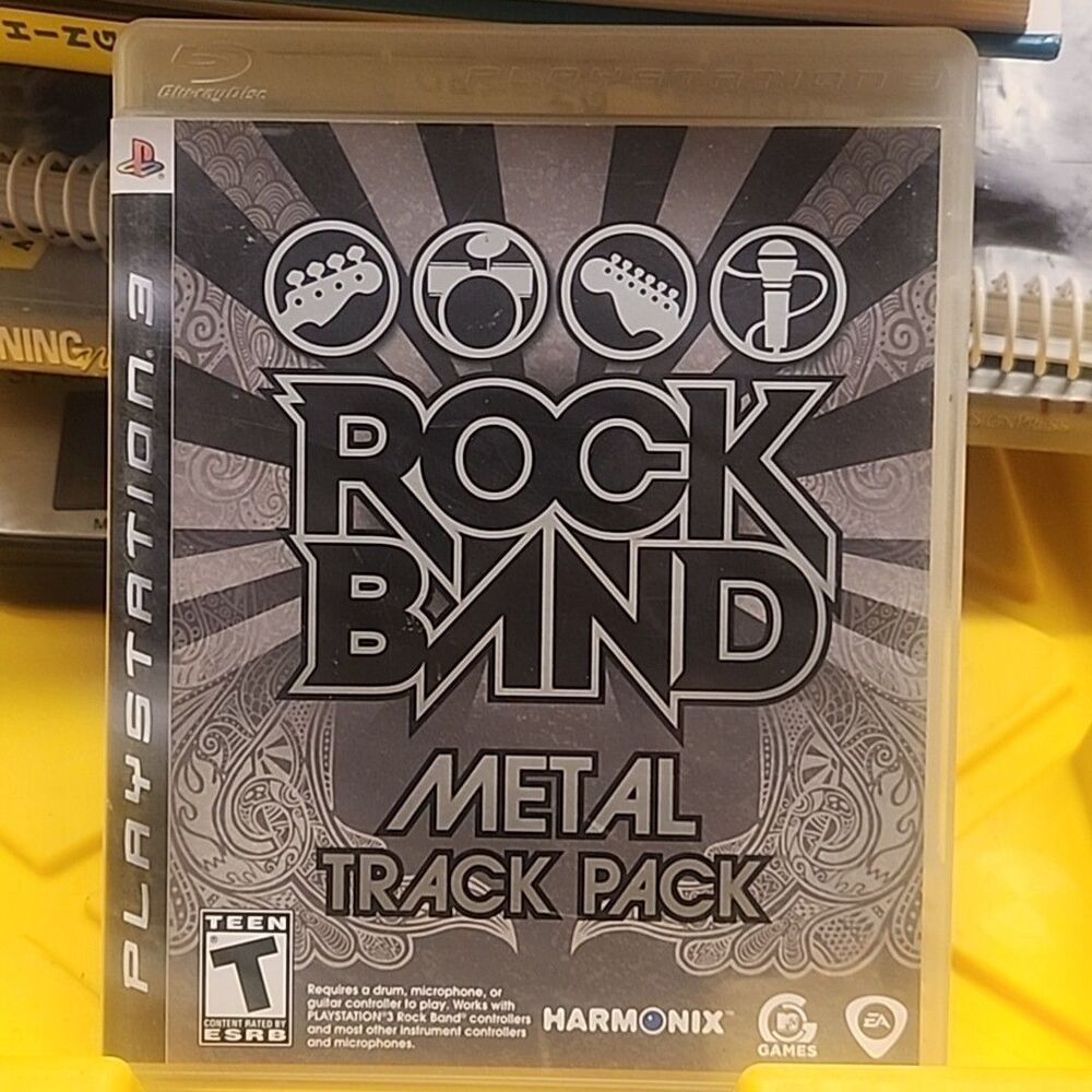 Rock Band: Metal Track Pack (Sony PlayStation 3, 2009) COMPLETE